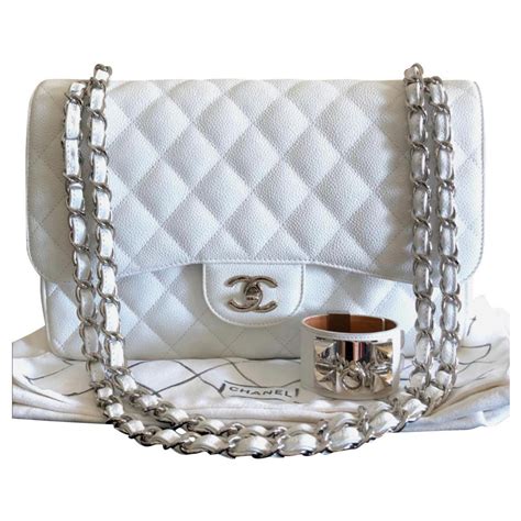 chanel white bag